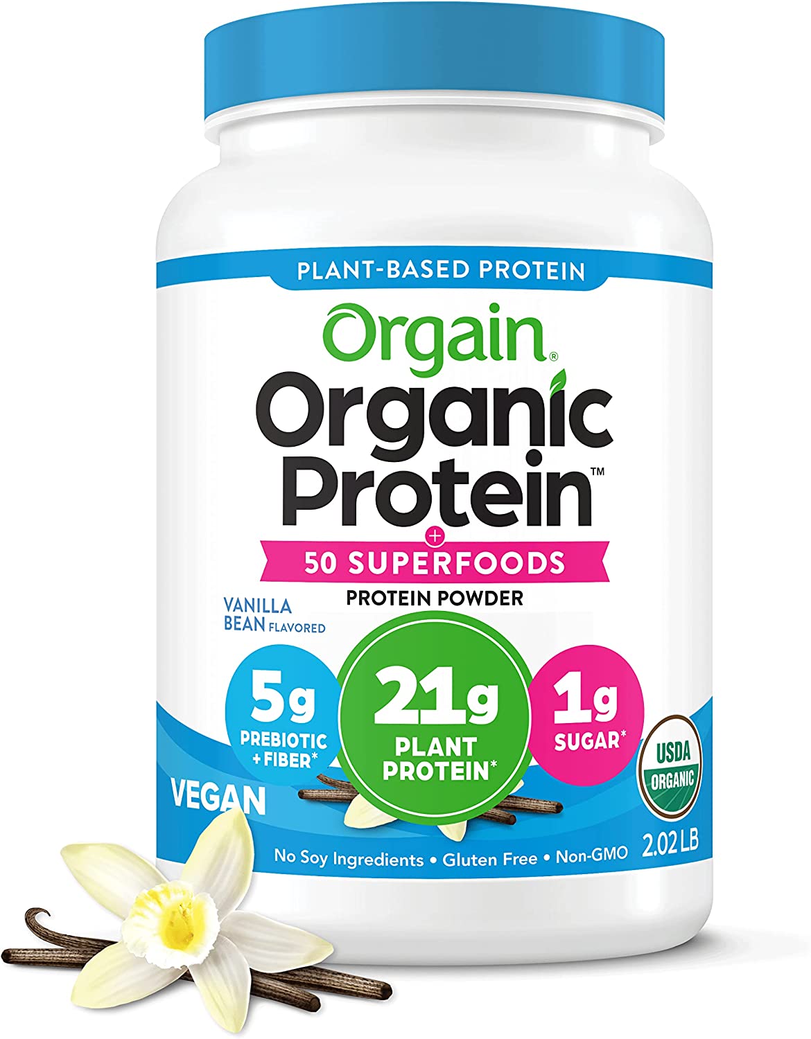 Orgain Proteina & Superfoods Vainilla 2.02 Libras